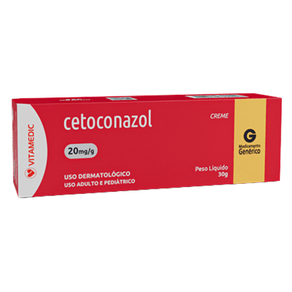 Cetoconazol 20mg/g Vitamedic Creme Dermatológico 30g