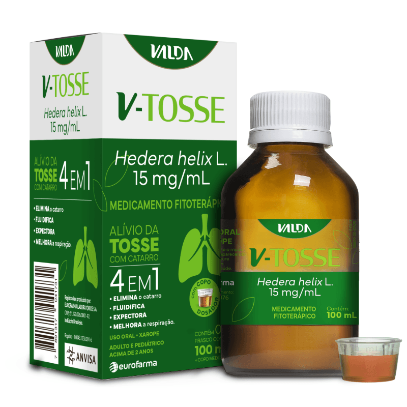 Xarope Valda V-Tosse 15mg/ml 100ml + Copo Dosador