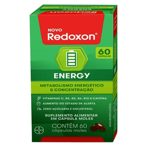 Suplemento Alimentar Redoxon Energy 60 Cápsulas Moles
