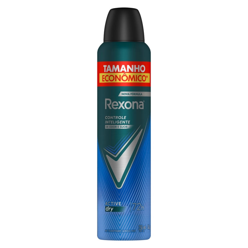 Desodorante Antitranspirante Aerosol Rexona Men Active Dry 250ml