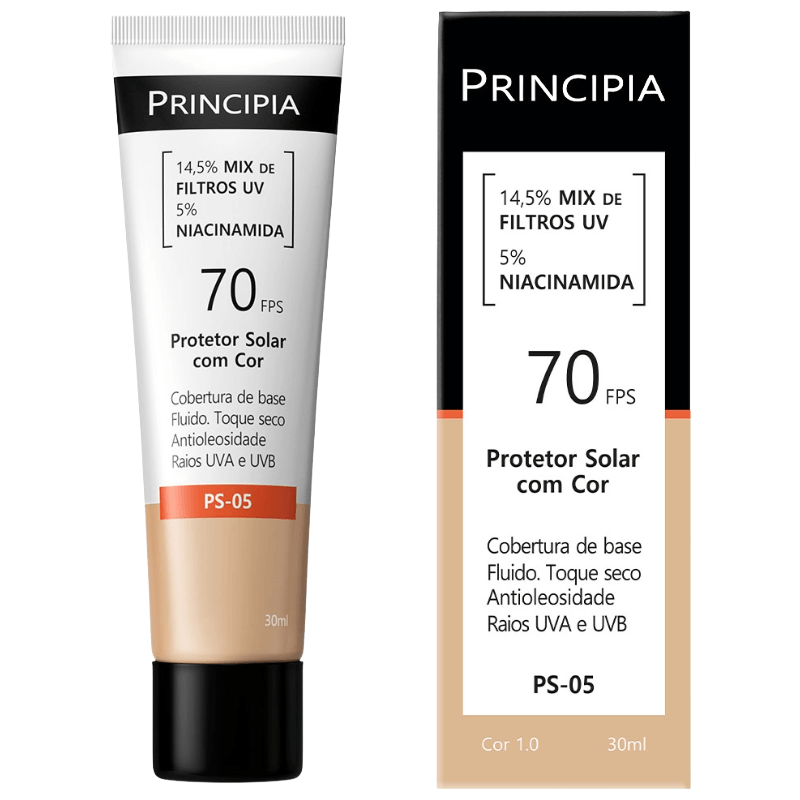 Protetor Solar Facial Principia PS-05 FPS70 Cor 1.0 30ml