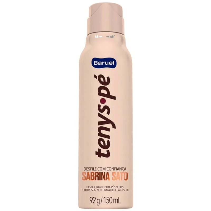 Desodorante Aerosol para Pés Tenys-Pé Baruel Sabrina Sato Jato Seco 150ml