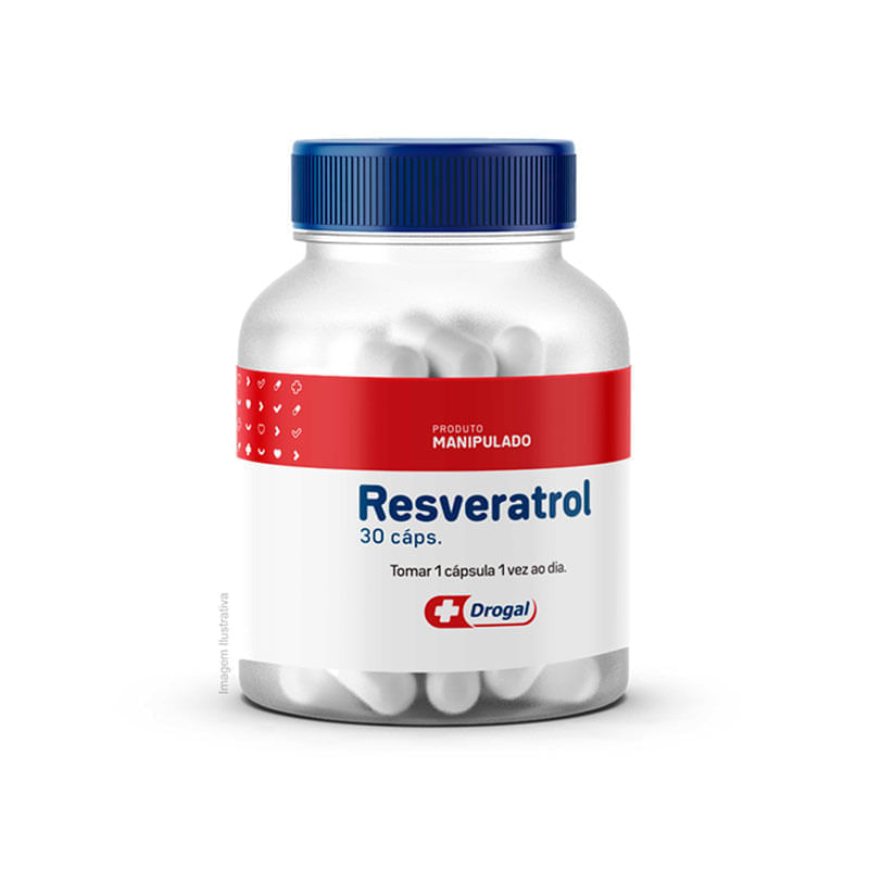 Resveratrol 100mg 30 Cápsulas