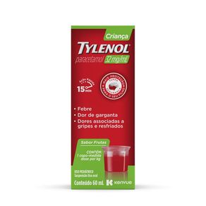 Tylenol Criança 32mg/ml Suspensão Oral Sabor Frutas 60ml + Copo Dosador