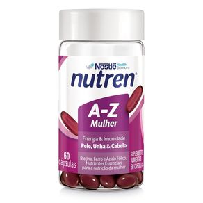 Suplemento Alimentar Nutren A-Z Mulher Pele, Unha & Cabelo 60 Cápsulas