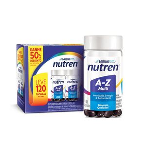 Kit Suplemento Alimentar Nutren A-Z Multivitamínico 120 Cápsulas
