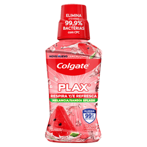 Enxaguante Bucal Colgate Plax Respira e Refresca Sabor Melancia 250ml