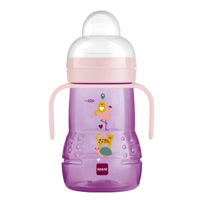 Copo Infantil Mam Trainer 4+ Meses Girl Rosa 220ml