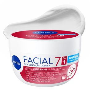 Creme Facial Nivea Antissinais Ultraleve 7 em 1 100g