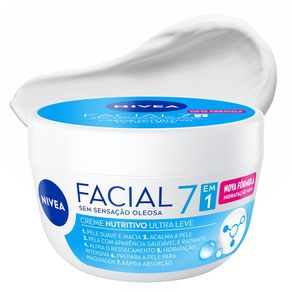 Creme Facial Nivea Nutritivo Ultraleve 7 em 1 100g