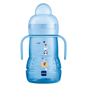 Copo Infantil Mam Trainer Boys 4+ Meses Azul 220ml