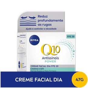 Creme Facial Nivea Q10 Antissinais Power FPS30 Dia Pele Mista a Oleosa 50g