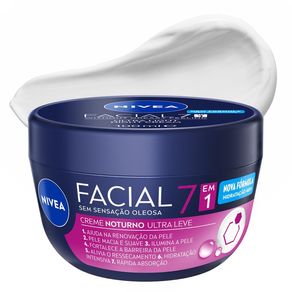 Creme Facial Nivea Noturno Ultraleve 7 em 1 100g