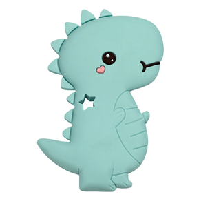 Mordedor de Silicone Kuka Dino Verde 1 Unidade