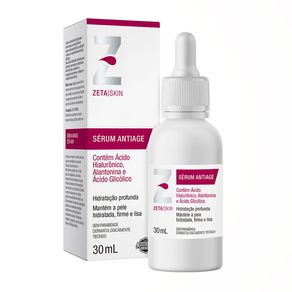 Sérum Antiage Zeta Skin Hidratação Profunda 30ml