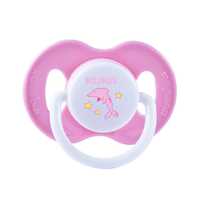 Chupeta Kuka Ortodôntica +6 Meses Cor Rosa 1 Unidade