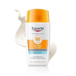 Protetor Solar Facial Eucerin Sun Hydro Fluid FPS60 Fluido Ultra Leve 50ml
