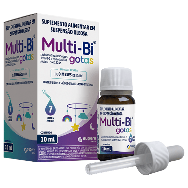 Suplemento Alimentar Multi-Bi Suspensão Oleosa em Gotas 10ml