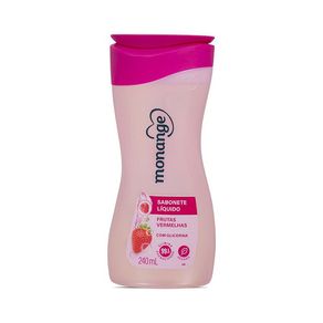 Sabonete Líquido Monange Frutas Vermelhas 240ml