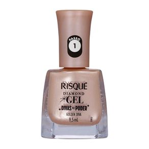 Esmalte Risqué Diamond Gel Divas no Poder Golden Diva 9,5ml