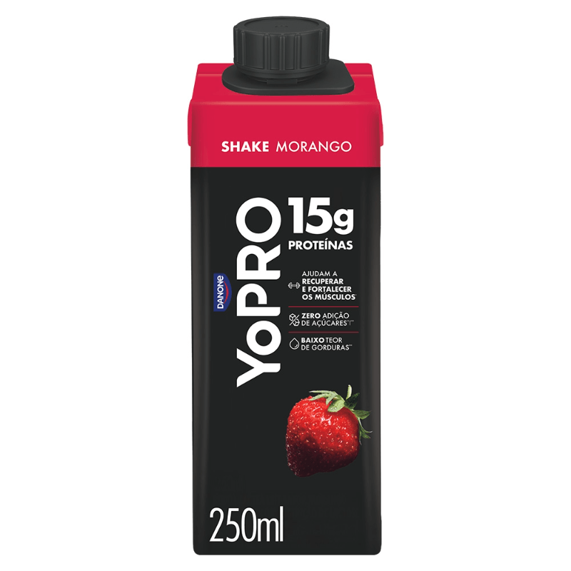 Bebida Láctea YoPRO  Danone Sabor Morango 250ml