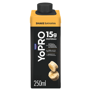 Bebida Láctea YoPRO Danone Sabor Banana 250ml