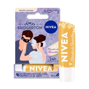 Hidratante Labial Nivea Lip Care Bridgerton Biscoito de Baunilha 4,8g