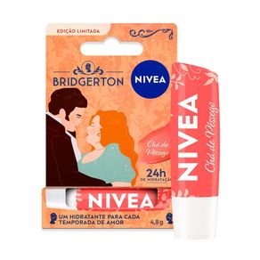 Hidratante Labial Nivea Lip Care Bridgerton Chá de Pessego 4,8g
