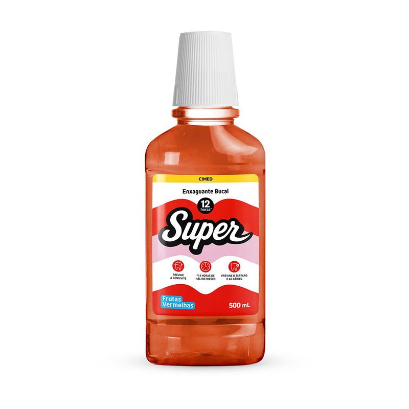 Enxaguante Bucal Cimed Super Frutas Vermelhas 500ml