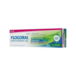 Creme Dental Flogoral Analgésico Sabor Menta 70g