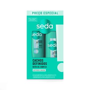 Kit Shampoo Seda Cachos Definidos 300ml + Condicionador Seda Cachos Definidos 190ml