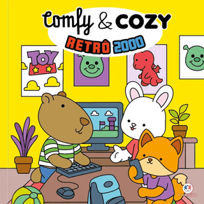 Livro para Colorir Comfy & Cozy Retrô 2000 1 Unidade
