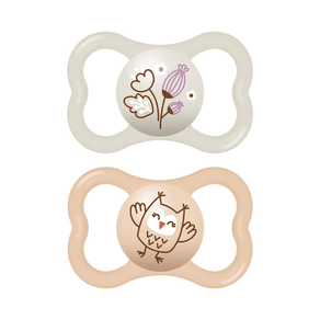 Chupeta Mam Air Skinsoft 16+ Meses Rosa 2 Unidades