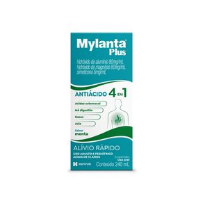 Mylanta Plus Suspensão Oral Sabor Menta 240ml