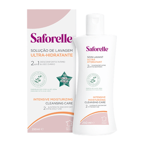 Sabonete Íntimo Ultra Hidratante Saforelle 2 em 1 Cleansing Care 250ml