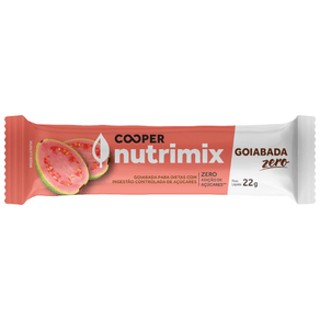 Barra de Goiabada Zero Açúcares Cooper Nutrimix 22g