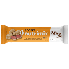 Barra Pé de Moleque Zero Açúcares Cooper Nutrimix 22g