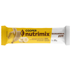 Barra de Bananinha Zero Açúcares Cooper Nutrimix 22g