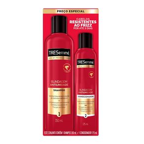 Kit Tresemmé Blindagem Antiumidade Shampoo 350ml + Condicionador 175ml