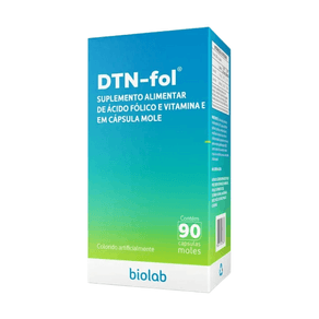 Suplemento Alimentar DTN-fol 400mcg + 10mg 90 Cápsulas Gelatinosa Moles