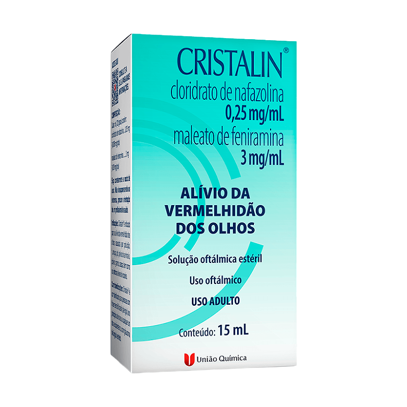 Cristalin 0,25 mg/mL + 3 mg/mL Solução Oftálmica Estéril 15ml