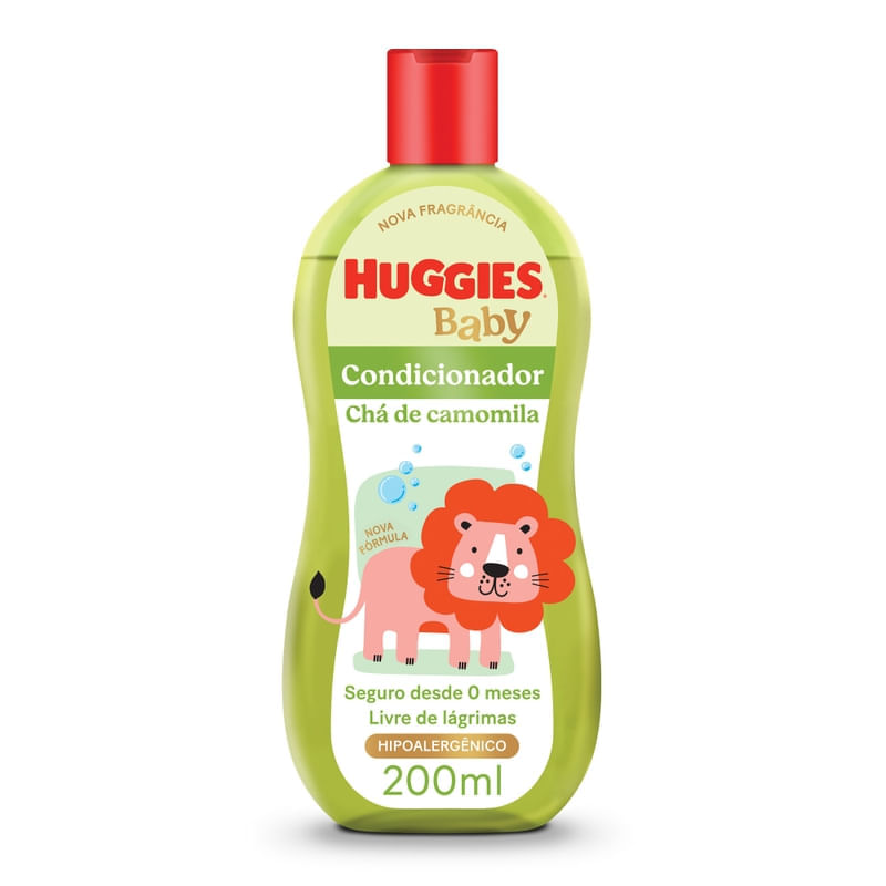 Condicionador Huggies Camomila para bebê hipoalergênico 200ml
