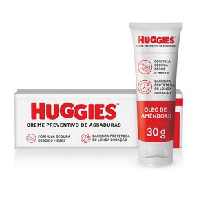 Creme Preventivo de Assaduras Huggies com Óleo de Amêndoas 30g