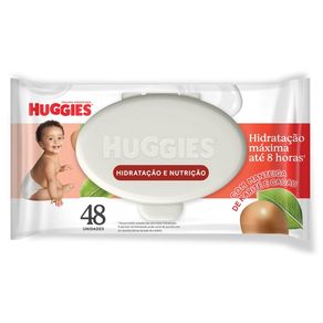 Lenços Umedecidos Huggies Hidratação e Nutrição 48 Unidades