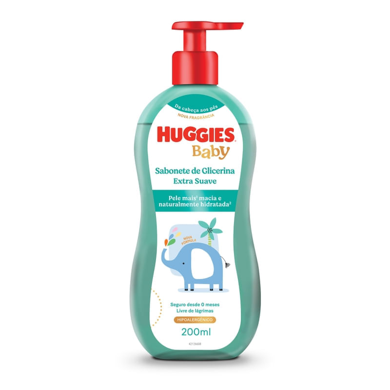 Sabonete Líquido Huggies Extra Suave 200ml