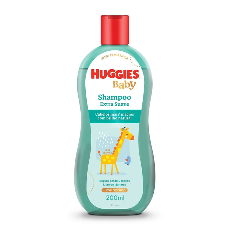 Shampoo Huggies Extra Suave para Bebê Hipoalergênico 200ml