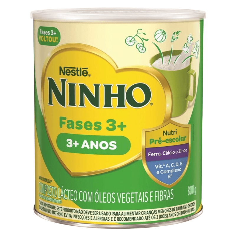 Composto Lácteo Ninho Fases 3+ 800g