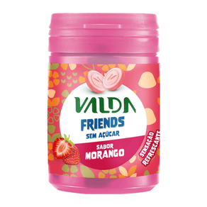 Pastilhas Valda Friends Sabor Morango Sem Açúcar 50g