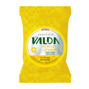 Pastilhas Valda Mais Sabor Própolis e Gengibre Sem Açúcar 12g