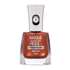 Esmalte Risqué Diamond Gel Cybercolors Bronze 3000 9,5ml